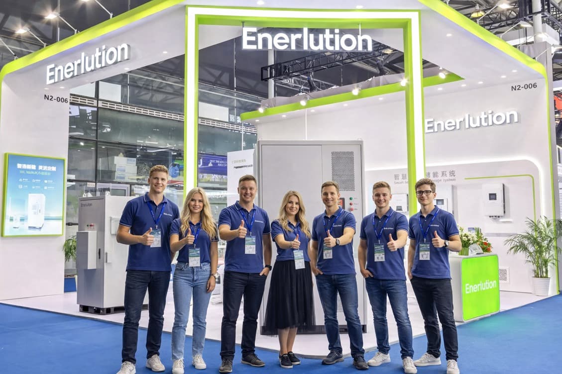 Het Enerlution team op een vakbeurs