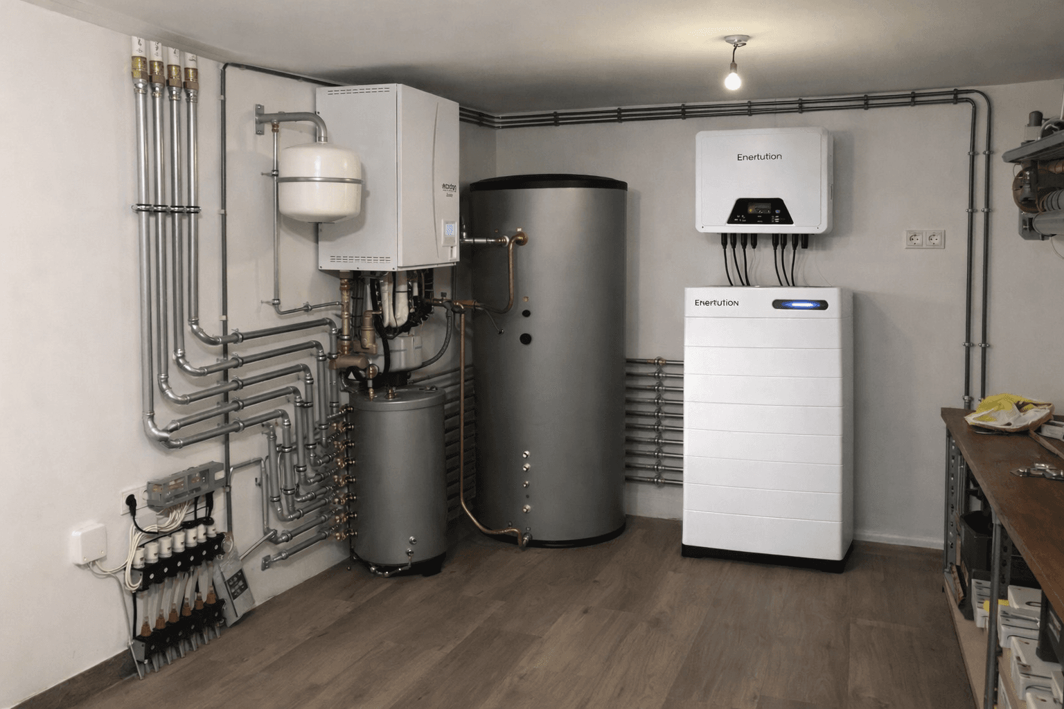High Voltage IP65 naast boilervat