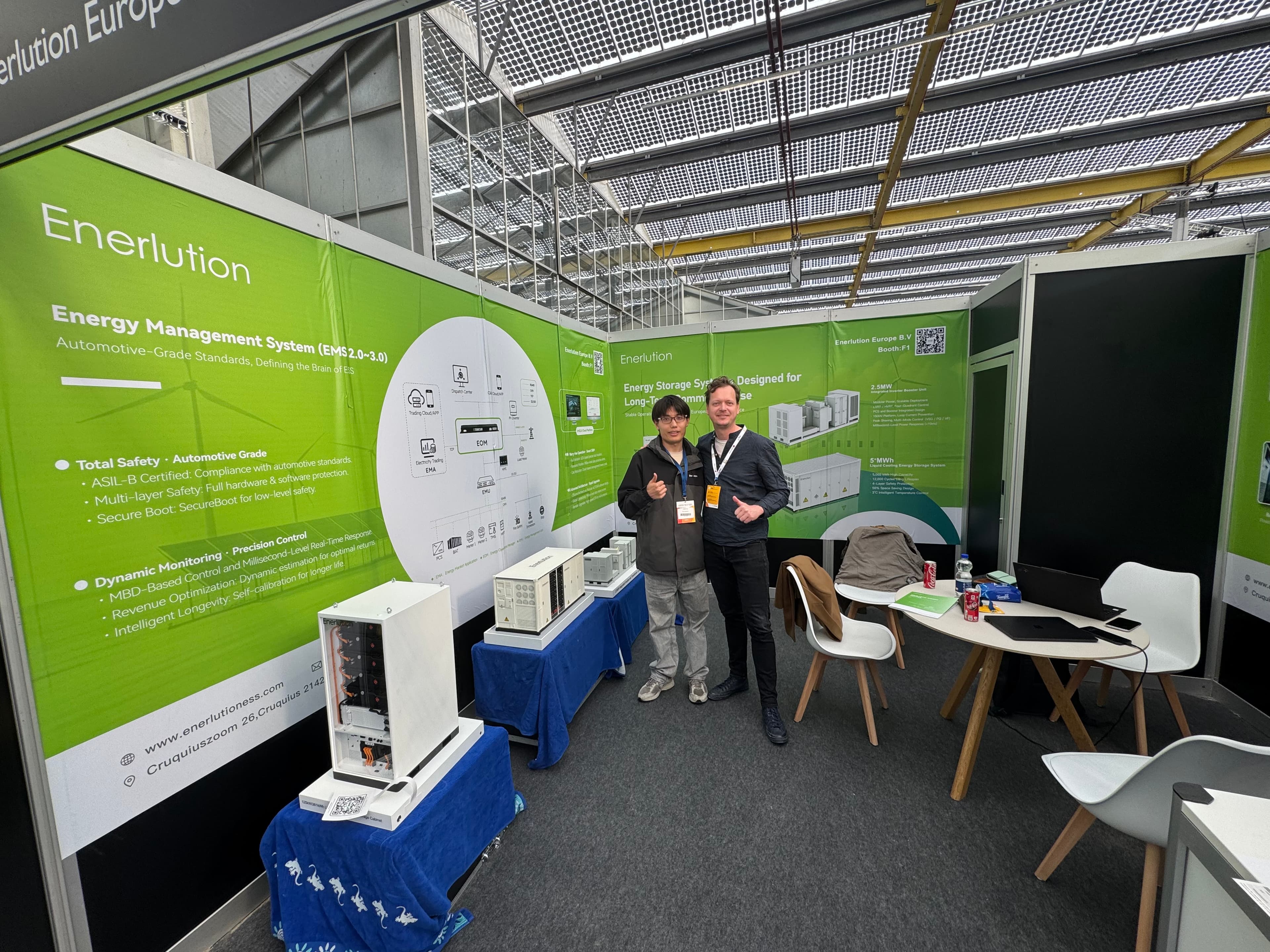 Het Enerlution team op Solar Solutions Amsterdam